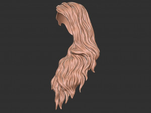 Hair 39 3Dプリントモデル