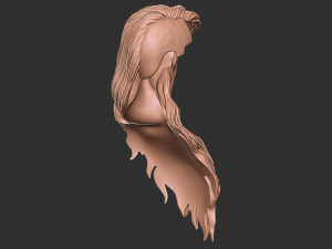 Hair 39 3Dプリントモデル