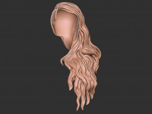 Hair 39 3Dプリントモデル
