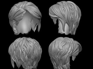 Hair 42 3D Print Model