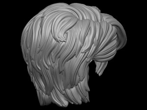 Hair 42 3D-printmodel