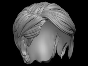 Hair 42 3D-printmodel
