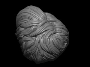 Hair 42 3D-printmodel
