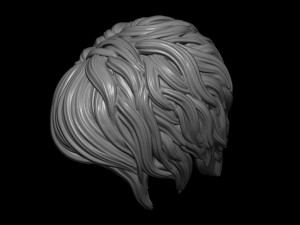 Hair 42 3D-printmodel