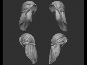 Hair 43 Modelo de Impressão 3D