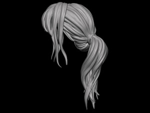 Hair 45 3D 프린트 모델