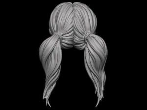 Hair 45 3D Print Model