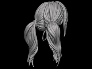 Hair 45 3D Print Model