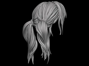 Hair 45 3D Print Model