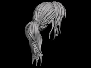 Hair 45 3D 프린트 모델