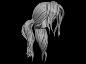 Hair 45 3D 프린트 모델