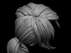 Hair 45 3D 프린트 모델