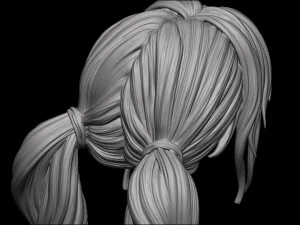 Hair 45 3D Print Model