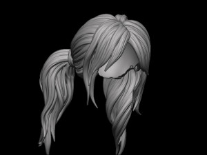 Hair 45 3D 프린트 모델