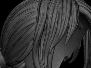 Hair 45 3D 프린트 모델