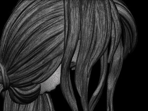 Hair 45 3D 프린트 모델