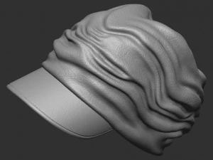 Stylische M&uuml;tze 3D Druckmodell