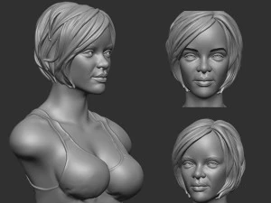 Бюст Ріанни 3D Принт Модель