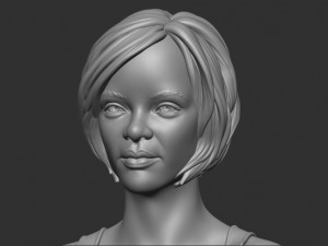 Rihanna bust 3D Print Model