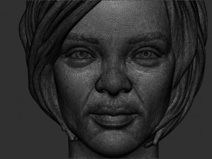 Rihanna bust 3D Print Model
