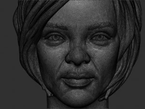 Rihanna bust 3D Print Model