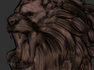3D Roar lion 3D Принт Модель
