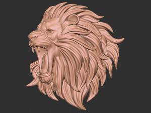 3D Roar lion 3D 打印模型