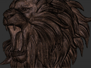 3D Roar lion 3D Принт Модель