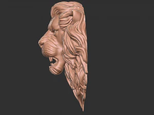 Lion head 2 model 3D Print Model