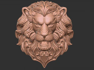 Lion head 2 model 3D Print Model