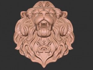 Lion head 2 model 3D-printmodel