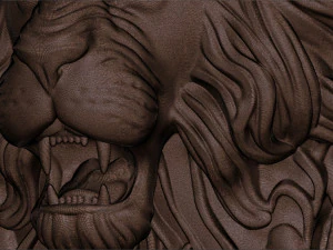 Lion head 2 model 3D Print Model