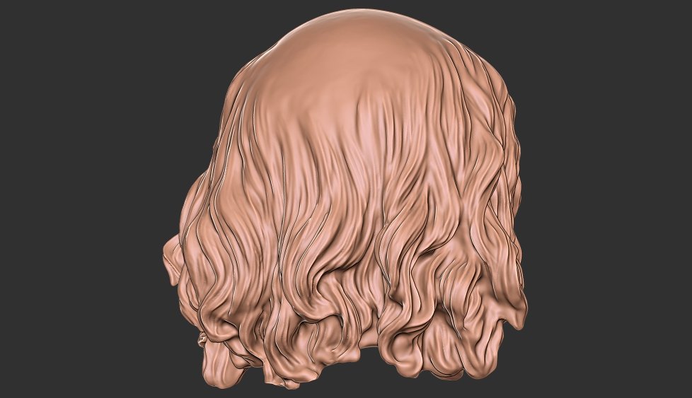 Hair 1 3D Print Model in Man 3DExport