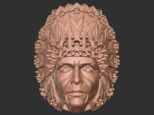 3D Native indian ring 3Dプリントモデル