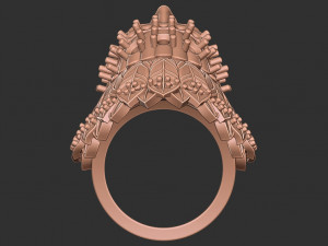 3D Native indian ring 3Dプリントモデル