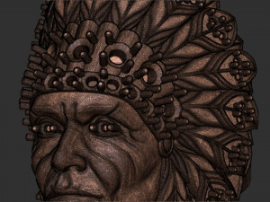 3D Native indian ring 3Dプリントモデル
