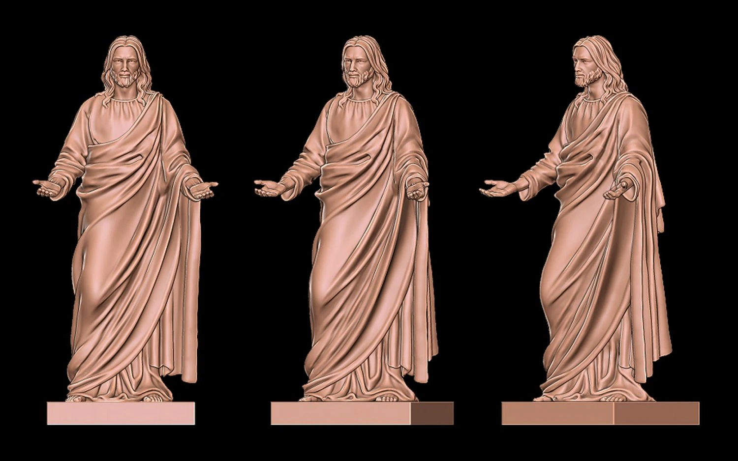 Blessing jesus 3d print 3D print model 3D Print Model .c4d .max .obj .3ds .fbx .stl .blend