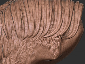 Hair 50 3D-printmodel