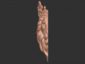 3D lion head crown pendant 3D Print Model