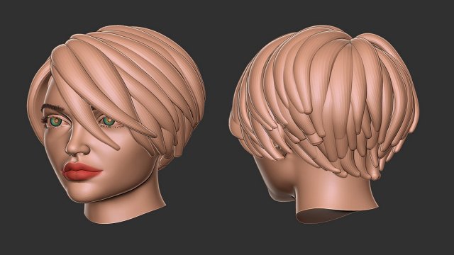 Hair 56 Modèles 3D en vedette .c4d .max .obj .3ds .fbx .stl .blend 