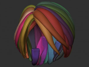 Hair 56 Modèles 3D en vedette