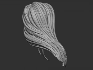 Haare 57 3D Druckmodell