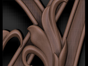 Letter A Floral 3D Print Model