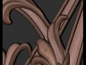 Letter A Floral 3D Print Model