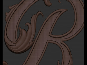 Letter B Floral 3D प्रिंट मॉडल