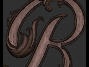 Letter B Floral 3D प्रिंट मॉडल