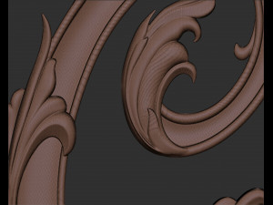 Letter C Floral 3D Print Model
