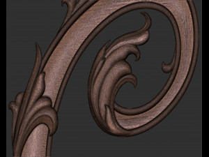 Letter C Floral 3D Print Model