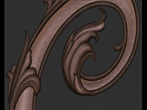 Letter C Floral 3D Print Model