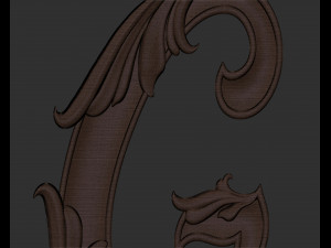 Letter G floral 3D प्रिंट मॉडल